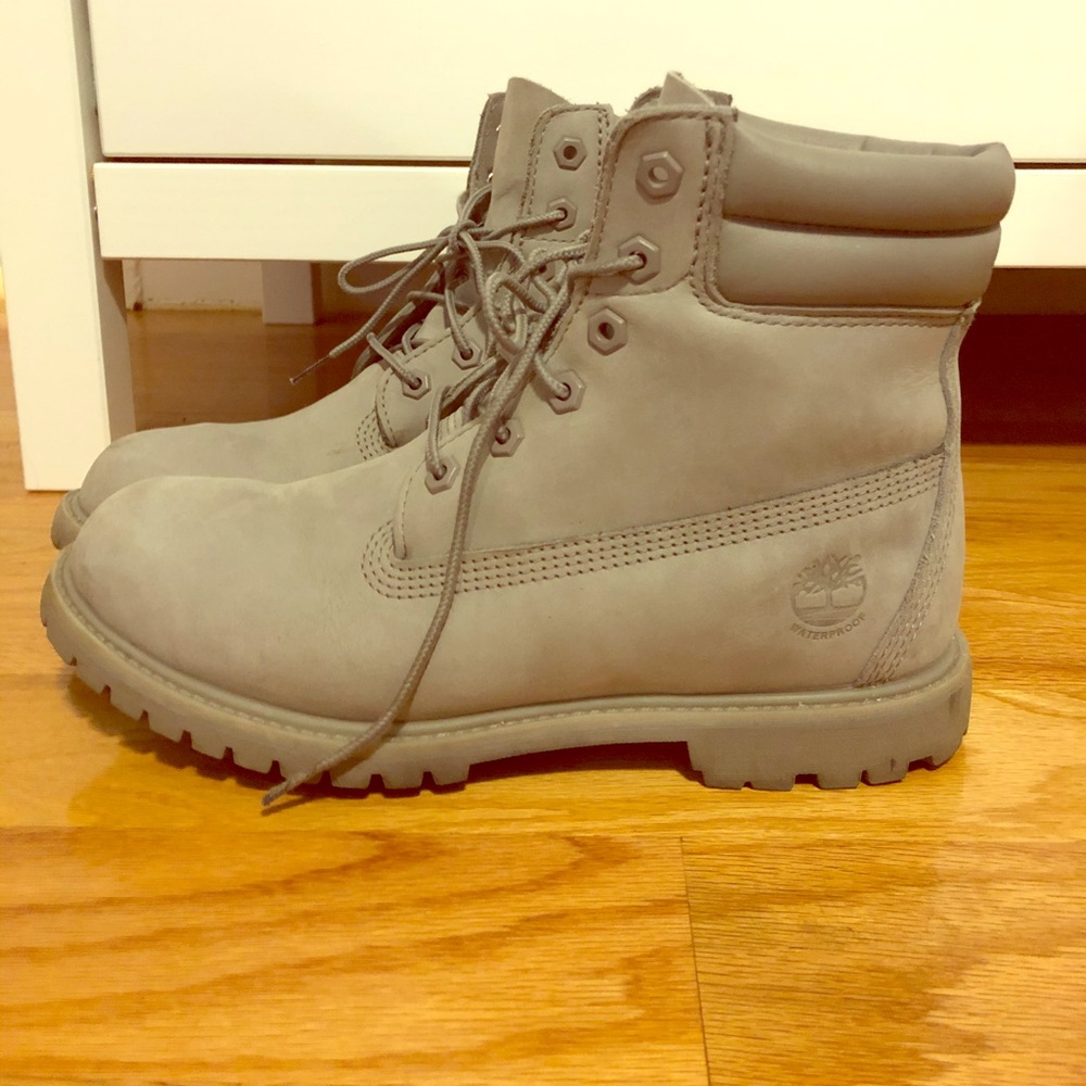 Women’s Grey Timberland Boots size 9.5